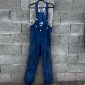 NORTH FACE Blue SNOWSUIT SKI BIB SNOW BOARD